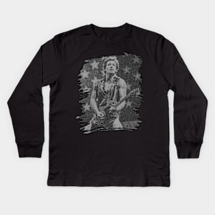 Bruce springsteen // Retro poster Kids Long Sleeve T-Shirt